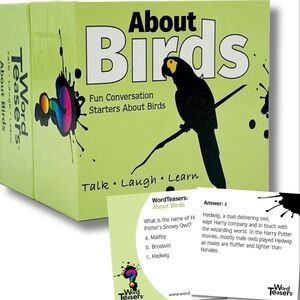 🦜Word Teasers All About Birds Conversation Starter Card Game - NWOT